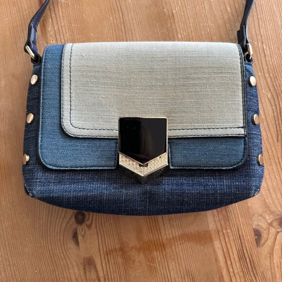 Blue Crossbody Bag with stunning metal details - Picture 2 of 10